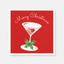 Search for christmas martini napkins Red