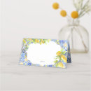 Search for italian place cards Blue and yellow