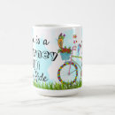 Search for life is journey mugs Typography