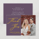 Search for purple and gold thank you cards Lavender