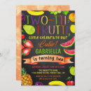 Search for tropical fruit party invitations Colourful
