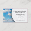 Search for blue sky and clouds business cards Christian