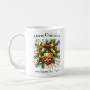 Search for pine cone mugs Merry christmas
