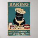 Search for funny baking posters Cat