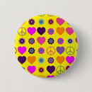 Search for 1960s buttons Flower power