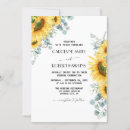 Search for sunflower wedding invitations Botanical