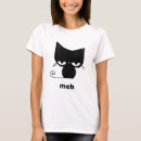 Search for meh cat tshirts Black