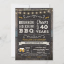 Search for beer 40th birthday invitations Barbecue