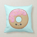 Recherche de coussin de beignet coussins Kawaii