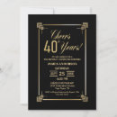Search for male 40th birthday invitations Classy