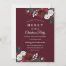 Search for burgundy christmas invitations Party
