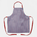 Search for stars and stripes aprons Red