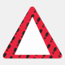 Search for warning triangle stickers Red