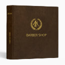 Search for dark brown binders Leather look
