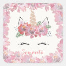 Search for unicorn face stickers Girly