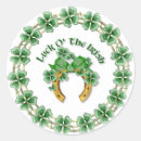 Search for lucky shamrock clover stickers St patricks