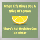 Recherche de tranche de citron posters Amusant