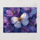 Search for purple blue butterfly postcards Pretty