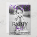 Search for purple confetti invitations Party