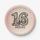 Search for sweet 16 plates Birthday