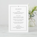 Search for guests name wedding menus Modern