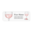 Recherche de romantic return address labels Rose