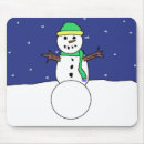 Search for snow flake mousepads Snowman