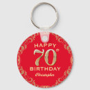 Search for seventy years old keychains 70th birthday