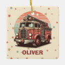 Search for fire truck ornaments Firefighter