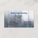 Search for trash business cards Garbage