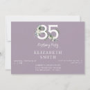 Search for 85th birthday invitations Floral
