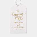Search for engagement gift tags Typography