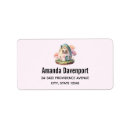 Search for happy bunny return address labels Cute