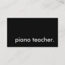 Search for piano teacher business cards Keyboard