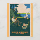 Recherche de vintage camping cartes postales Rétro