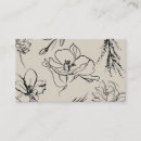 Recherche de esquisse cartes visite Fleurs
