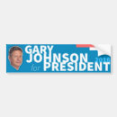 Search for gary johnson for president bumper stickers Libertarian