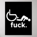 Recherche de fauteuil roulant posters Drôle