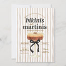 Search for bikini cards invites Bikinis and martinis