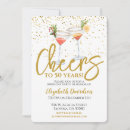 Search for cheers to 50 years birthday invitations Watercolor