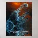 Search for pillars of creation posters James webb
