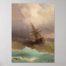 Search for ship on stormy seas posters Aivazovsky