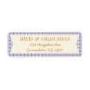 Search for country plaid return address labels Chequered