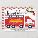 Recherche de fire truck birthday invitations Camion de pompier
