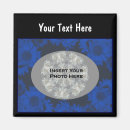 Search for blue floral pattern magnets Design