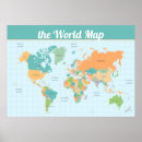 Search for world map posters Globe