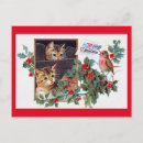 Search for christmas kitten postcards Cat