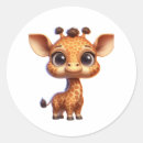 Search for adorable giraffe stickers Safari animal