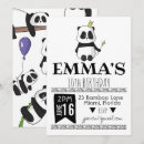 Search for panda party invitations Minimal