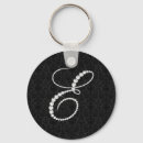 Search for letter e keychains Black